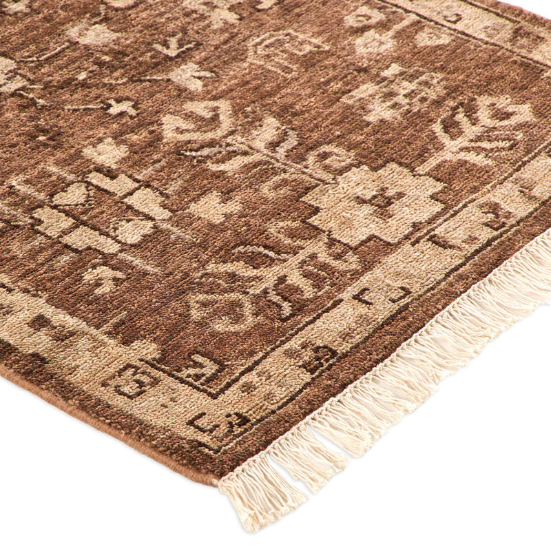 Paolo Hand-Knotted Rug-Paolo Rust-Runner-2.5'x12', Runner 2'6" x 12'