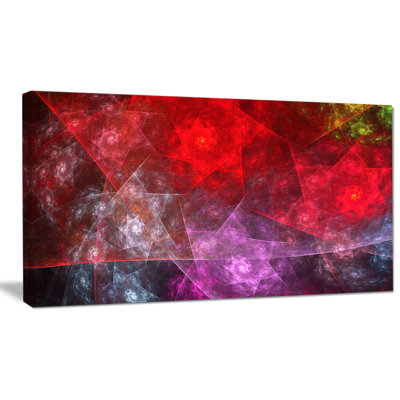 « red purple symphony of gemme », impression sur toile tendue