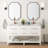 60" Robertson Double Bathroom Vanity Set with Rectangular Undermount Sinks-49568506-75247368-75247371