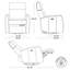  Fauteuil inclinable électrique pivotant en cuir véritable à grain supérieur avec accoudoirs doubles (ensemble de 2)-121438251