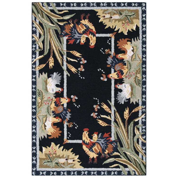 Kinchen Hand Hooked Wool Oriental Rug