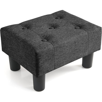 Etherson Solid Wood Accent Stool by Ebern Designs