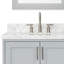 Ensemble de meuble-lavabo double 85 po avec miroir Abshire-81716023