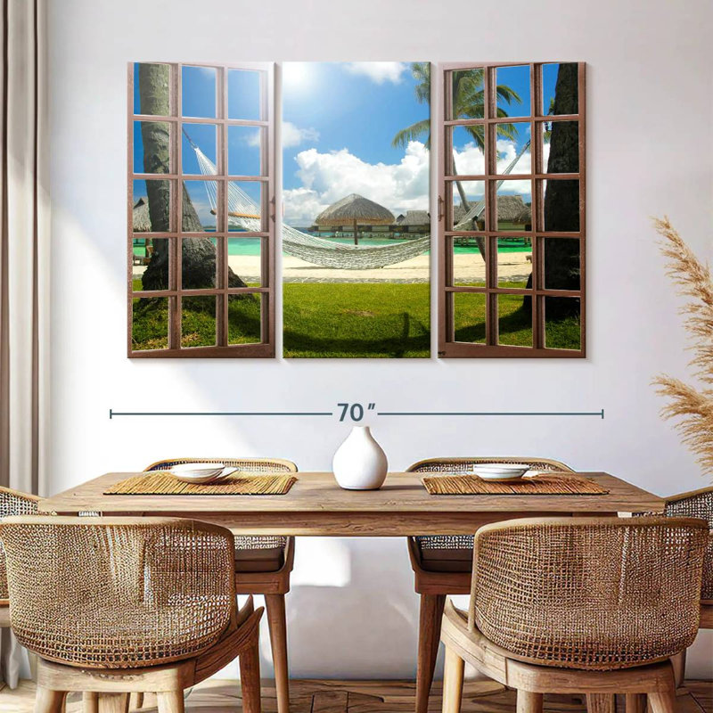 Gillard Beach Hammock Window View, 42" H x 65" W