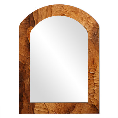 Miroir mural brun moderne