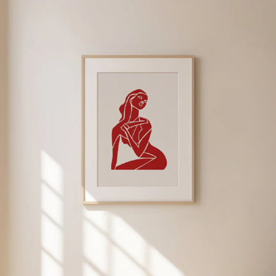 Abstract Redfigure Print 1