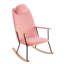 Fauteuil oscillant réglable, siège rembourré en éponge rose pour chambre de bébé, chambre à coucher, chaise de salon moderne avec, rose, chambre douillette, chambre de bébé-1520507202