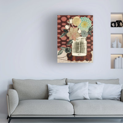Bolog Candra Boggs Floral Fling I Cream Canvas Wall Art