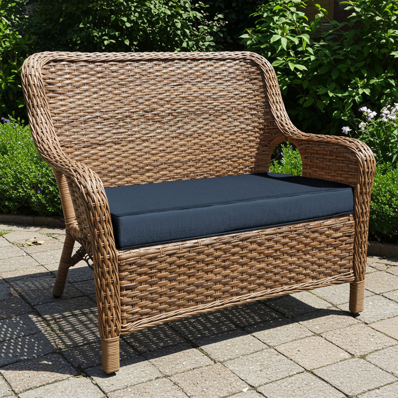 Coussin de siège Ayvion, Indigo, L 59 po x P 18 po