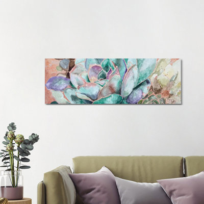 Desert Flower On Terra Cotta by Patricia Pinto - Wrapped Canvas Panoramic Print