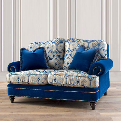 Simple Blue Casual Sofa