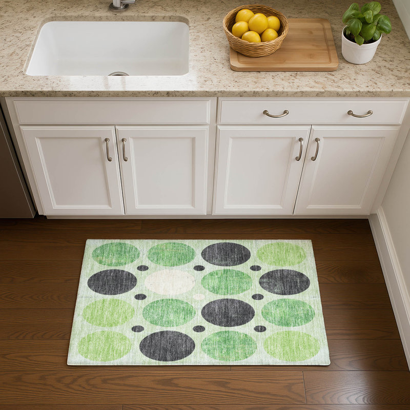 Premium Machine Washable Mayfield AMF1949 Geometric Rug, Rectangle 1'8" x 2'6"