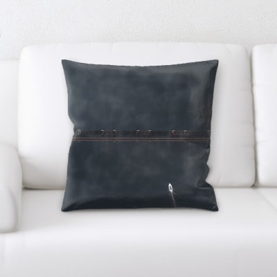 Train Microsuede Reversible Throw Pillow