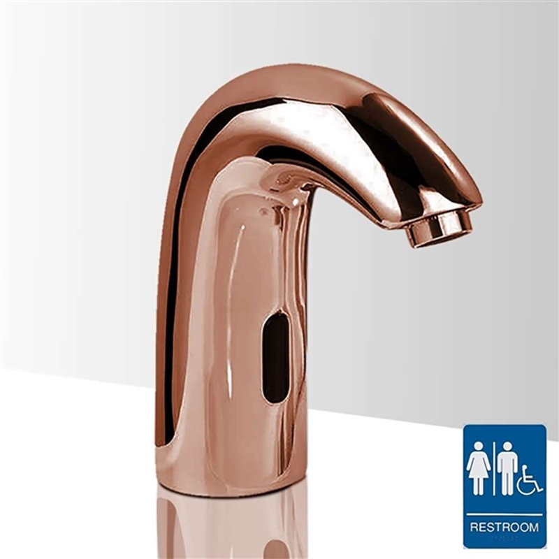 Robinet à capteur automatique commercial Rose Gold