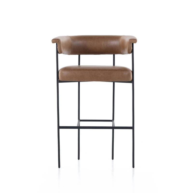 Grayson Counter and Bar Stool, Solid, Bar Stool (30.5" Seat Height), Chaps Saddle Genuine Leather