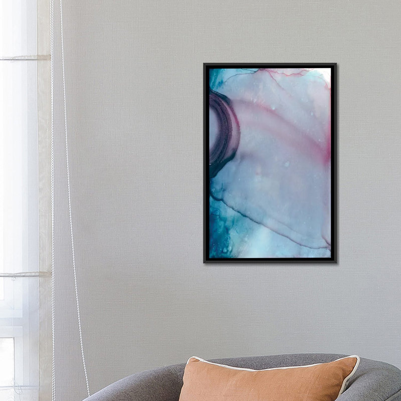 «Into the Galaxy I», impression sur toile, H 26 po x l 18 po x P 1,5 po, Toile encadrée noire, Pas de tapis