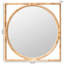 Japandi Natural Rattan Wall Mirror