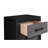 SOLUTO GREY AND BLACK NIGHTSTAND