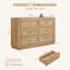 Commode 6 tiroirs 52,2 po-1152592250