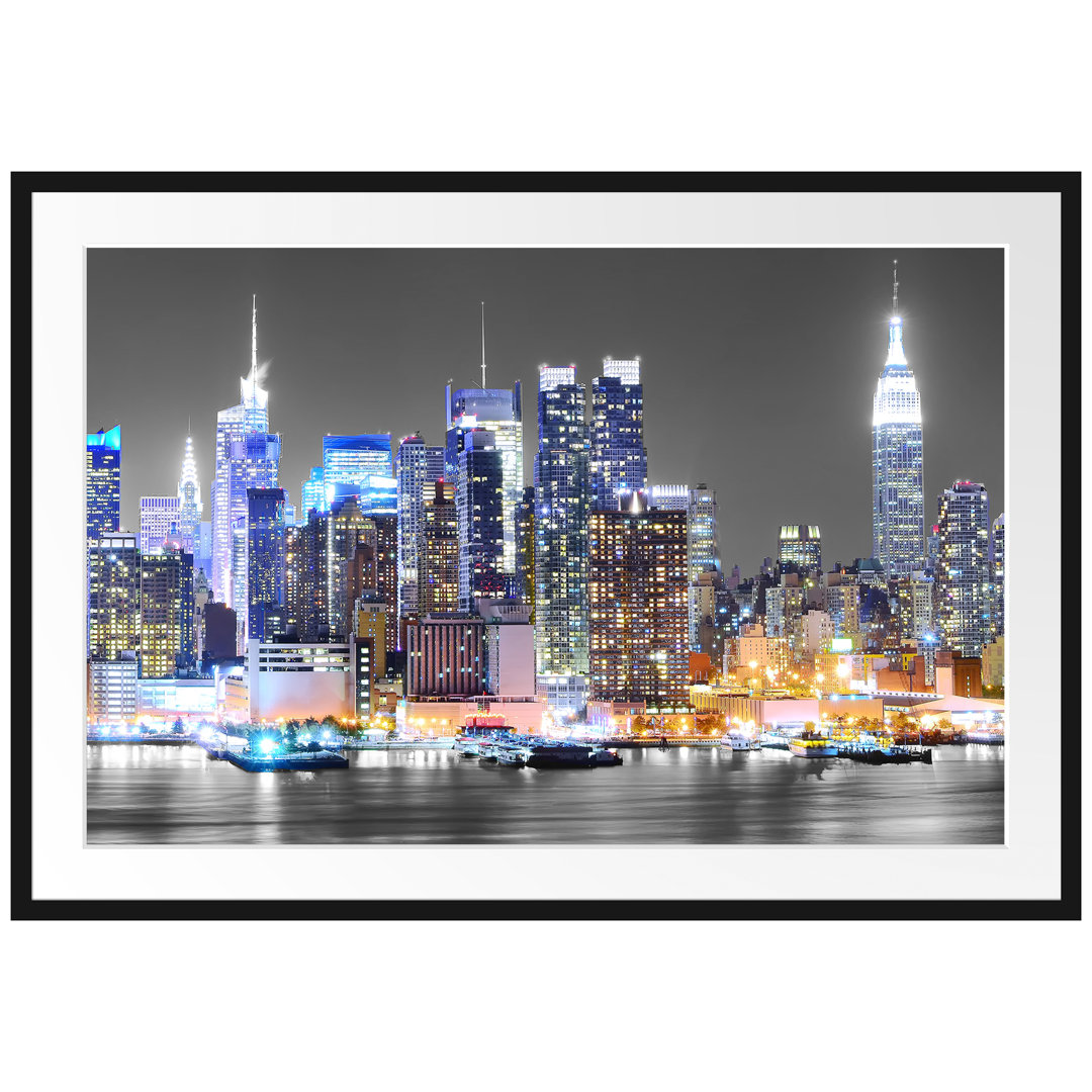 Gerahmtes Poster New York Skyline