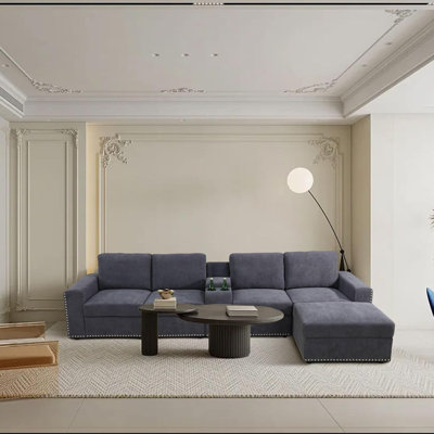 Canapé modulaire rembourré 6 pièces Dardar