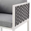 Ensemble de mobilier de salle à manger en corde tissée pour l'extérieur Modway Stance 9 pièces-380626274