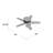 42" Builder Low Profile 5 - Blade Flush Mount Ceiling Fan with Pull Chain and Light Kit Included-56004932