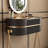 High-quality Makeup Vanity, Glass Top,Stainless steel legs,Very easy to assemble