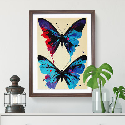 Butterflies Splatter Paint - Wall Art