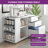 Ardeha 39" W 3-Tiers Wood Storage File Cabinet with 3 Drawers &3 Side Storage Shelve &Built-In Outlet-1125584190