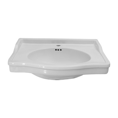 Caisson ensal avec 1 trou de robinet, trop-plein, blanc