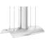 Zephyr Trapeze 60 in. Island Mount Range Hood with LED Lights in Stainless Steel-736302003