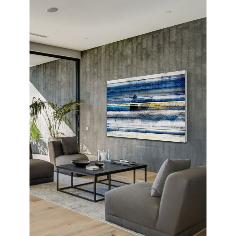 «Blytheville Waiting For Waves», reproduction d'art sur bois blanc, H 12 po x l 18 po x P 1,5 po