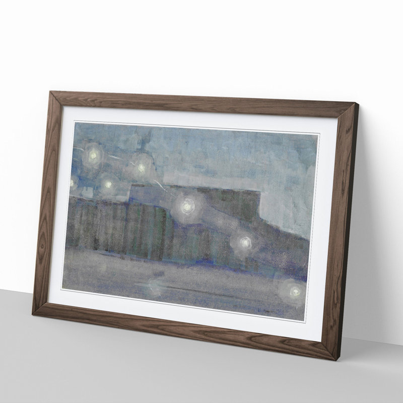 Sparks Vol.2 by Mikalojus Konstantinas - Picture Frame Painting, Walnut, 27cm H x 36cm W x 2cm D