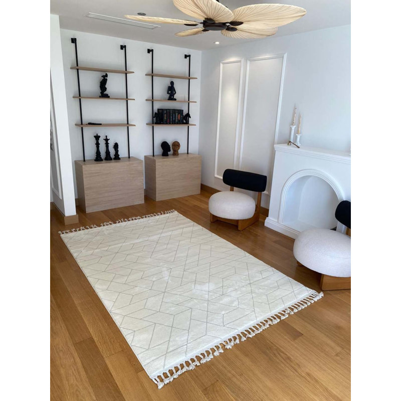 Tapis en coton Tilina, Rectangle 3 pi 11 po x 11 pi 6 po