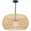 Luminaire suspendu Aruba à DEL pour intérieur / extérieur, rotin tissé, sélectionnable 5-CCT, à intensité variable-858551623