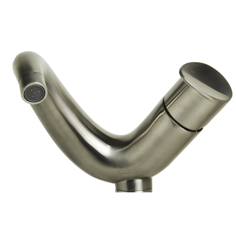 Wave bathroom faucet, Nickel brossé