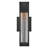 Small 14" Modern Outdoor Wall Sconce with Crackled Glass-122467655
