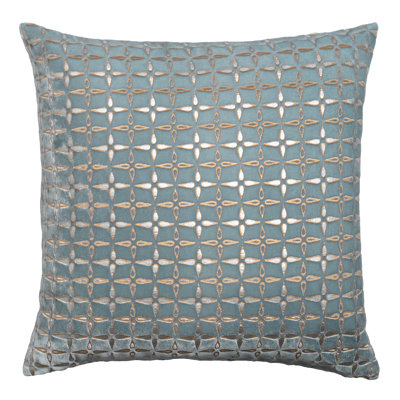 Metal Square Velvet Pillow