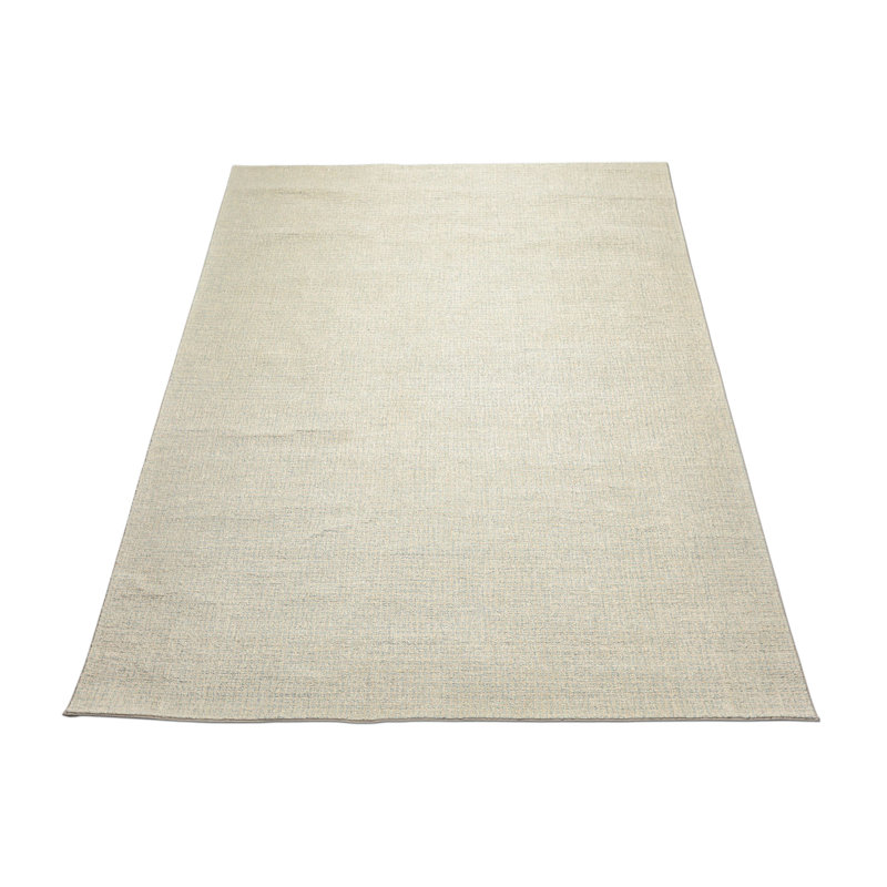 Tapis contemporain beige en laine tissé à la main 10 x 14, Rectangle de 10 pi x 14 pi