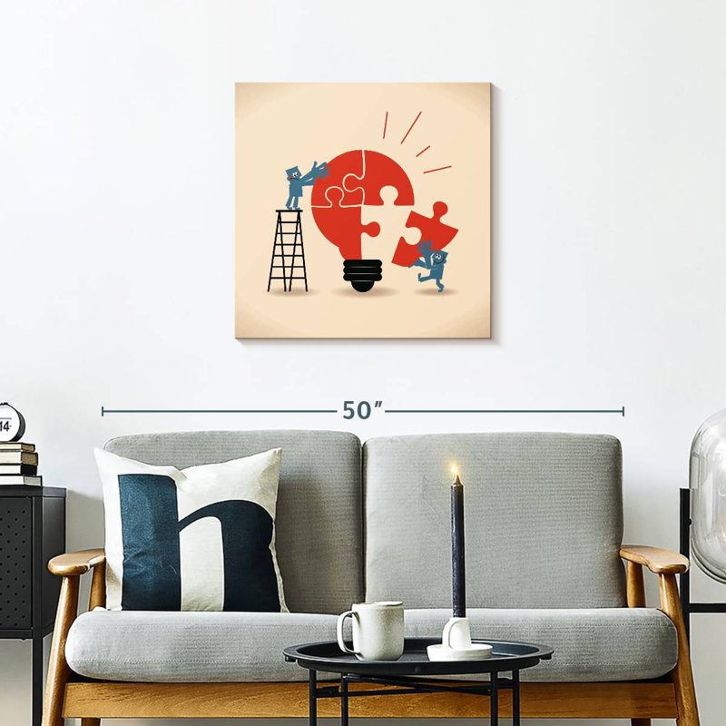 Keiri Building The Idea, 24" H x 24" W
