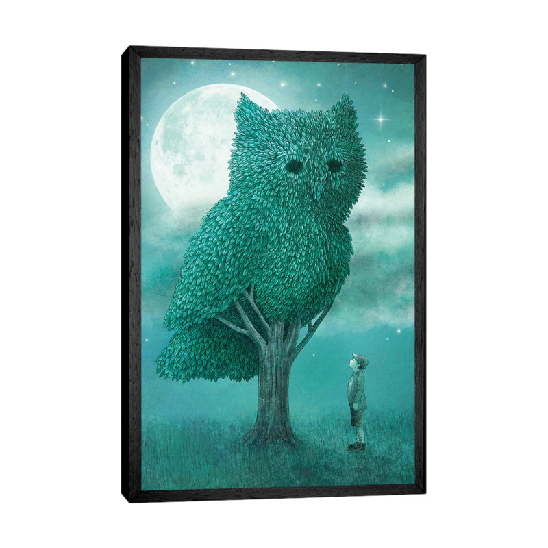 The Night Gardener 1 Piece Wall Art on Canvas, 66.04 cm H x 45.72 cm W, Black Framed