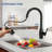 Dual Function Single Handle Pull Down Kitchen Faucet-126450214
