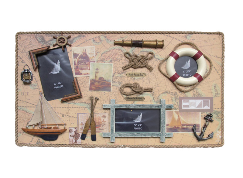 Décoration murale en bois avec cadre photo