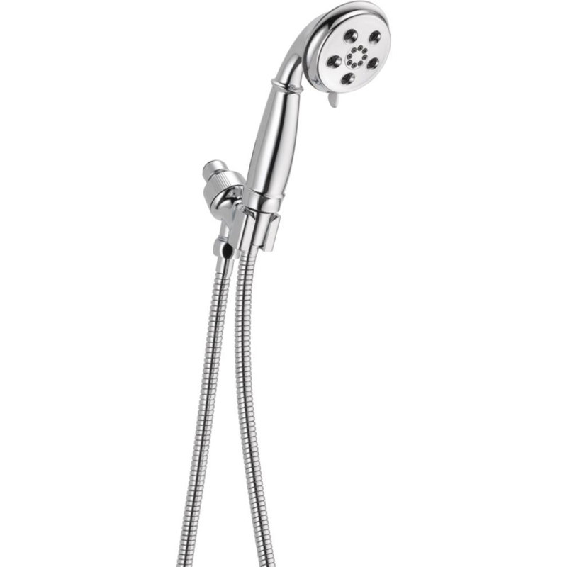 Universal Showering Components Multi Function Handheld Shower with H2okinetic Technology, Chrome