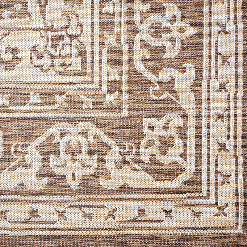 Tapis d'intérieur / extérieur brun Sophie, Rectangle 9 pi x 12 pi