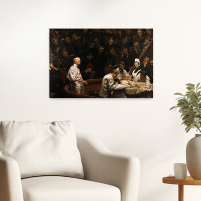 1890S The Agnew Clinic Painting By Thomas Eakins Class Of Medical Students Observing Surgery By Senior Physician Classic Retro Vintage Urban Wall Art