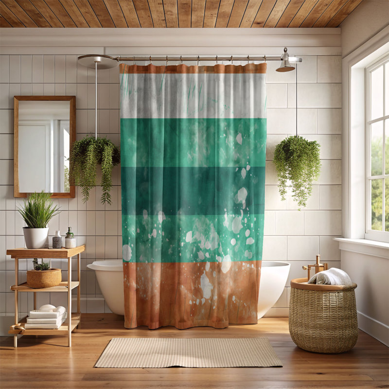 Rideau de douche Patriotic Irish - Premium, L 71 po x L 74 po