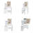 Avelora 31.5" Modern Vanity Desk with LED Lighting & Power Socket | 4 Drawers & Multiple Open Shelves, Hair Dryer Holder, Dressing Chair Included | Adjustable Brightness, 3 Color Modes-1412601658