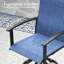Chaise de salle à manger d'extérieur pivotante à 360 ° PVC-coated polyester-2065262221